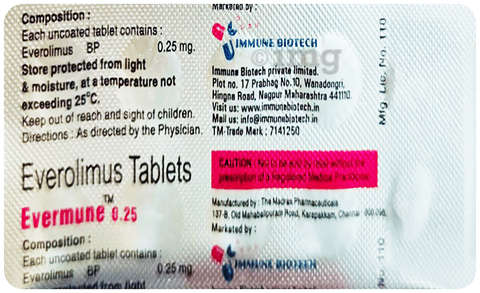 Evermune 0.25 Tablet image Evermune 0.25 Tablet image