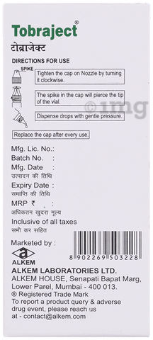 Tobraject 0.3% Eye Drop image