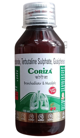 Coriza Syrup Cherry Sugar Free image Coriza Syrup Cherry Sugar Free image