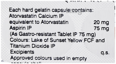 Ecosprin AV 75/20 Capsule image Ecosprin AV 75/20 Capsule image