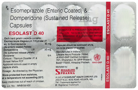 Esolast D 40 Capsule SR image Esolast D 40 Capsule SR image