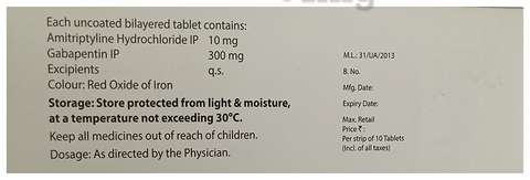 Tryptomer G 300mg/10mg Tablet