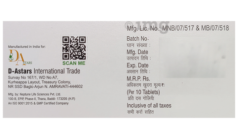 Telclin DP 40/10 Tablet image Telclin DP 40/10 Tablet image