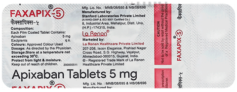 Faxapix 5mg Tablet image Faxapix 5mg Tablet image