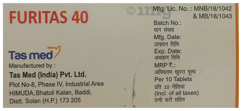 Furitas 40mg Tablet