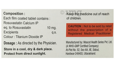 Rosuwise 10 Tablet image Rosuwise 10 Tablet image