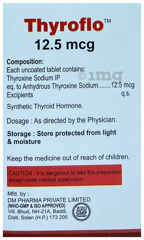 Thyroflo 12.5mcg Tablet image Thyroflo 12.5mcg Tablet image