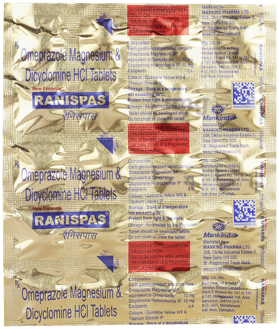 Ranispas NF 10mg/10mg Tablet image