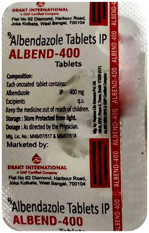 Albend 400 Tablet image