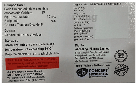 Atorvast 10 Tablet image