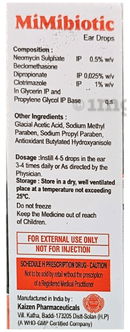 MiMibiotic Ear Drop image MiMibiotic Ear Drop image