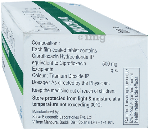 Ciprofloxacin tablet 1mg