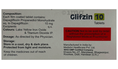 Glifzin 10 Tablet image