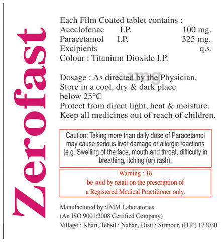 Zerofast Tablet image Zerofast Tablet image