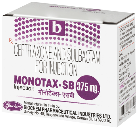 Monotax SB 250 mg/125 mg Injection