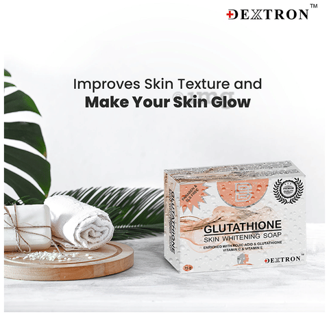 Dextron Glutathione Skin Whitening Soap (75gm Each): Buy combo pack of 3.0  Packs at best price in India | 1mg