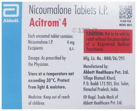 Acitrom 4 Tablet image