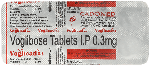 वोग्लिकैड 0.3mg टैबलेट image
