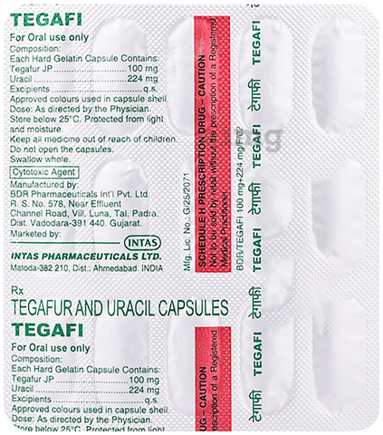Tegafi 100mg/224mg Capsule image