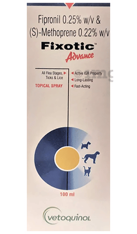 Fixotic Advance (Fipronil) Tick and Flea Control Pet Spray image Fixotic Advance (Fipronil) Tick and Flea Control Pet Spray image