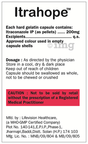 Itrahope 200 Capsule image
