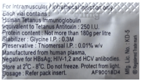 Tetglob Injection image Tetglob Injection image