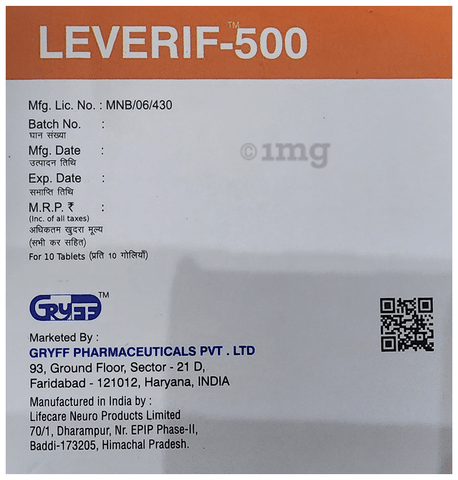 Leverif 500 Tablet image Leverif 500 Tablet image