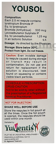 Yousol Respiratory Solution (2.5ml Each)