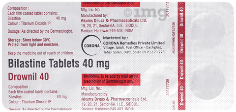 Drownil 40mg Tablet image