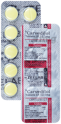 Cardilox 12.5 Tablet image Cardilox 12.5 Tablet image