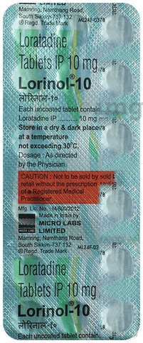 Lorinol 10 Tablet image
