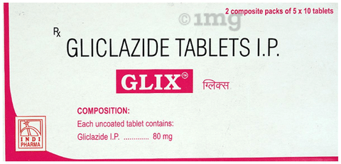 Glix 80mg Tablet image