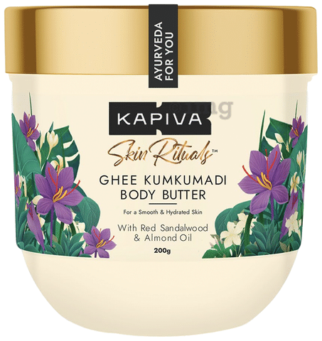 Kapiva Skin Rituals Ghee Kumkumadi Body Butter: Buy jar of 200 gm Lotion at  best price in India | 1mg