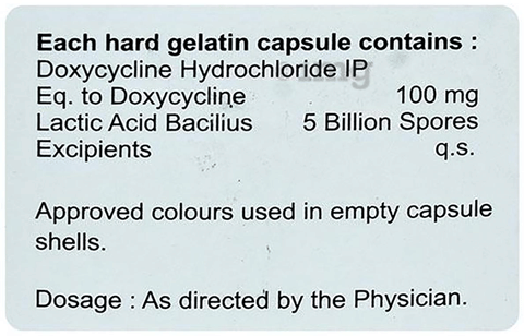 Vvdox 100mg Capsule image