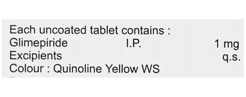 Glimicure 1mg Tablet image Glimicure 1mg Tablet image