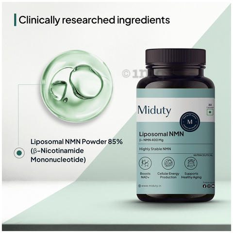 Miduty Liposomal NMN Capsule | Cellular Energy | Anti Aging