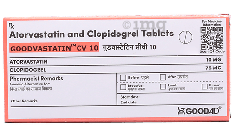 Goodvastatin CV 10 Tablet image