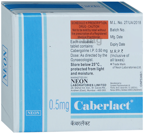 Caberlact 0.5mg Tablet image Caberlact 0.5mg Tablet image