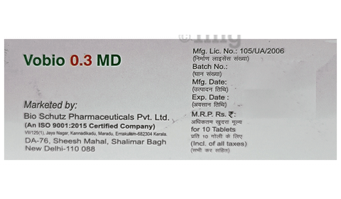 Vobio 0.3 MD Tablet image Vobio 0.3 MD Tablet image