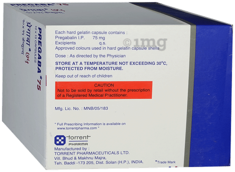 pregaba 75 Capsule image