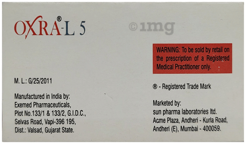 Oxra-L 5 Tablet image