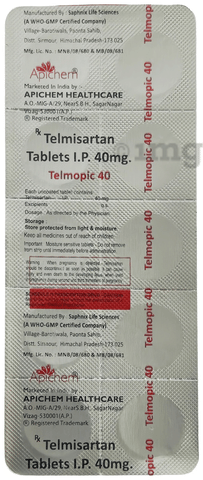 Telmopic 40mg Tablet image