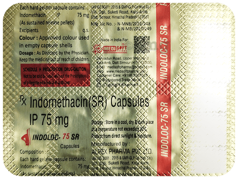 Indoloc 75 SR Capsule image Indoloc 75 SR Capsule image