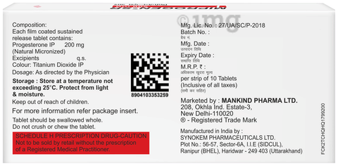 Miprogen 200mg Tablet SR image Miprogen 200mg Tablet SR image