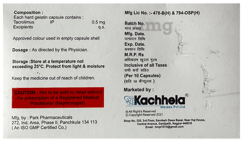 Tacroboon 0.5 Capsule image