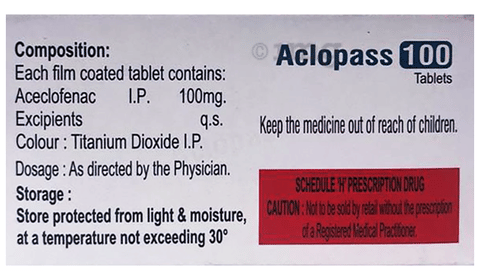 Aclopass 100 Tablet image