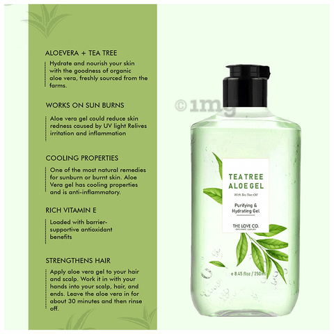 The Love Co. Tea Tree Aloe Gel Buy bottle of 250.0 ml Gel at best