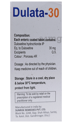 Dulata 30mg Tablet image
