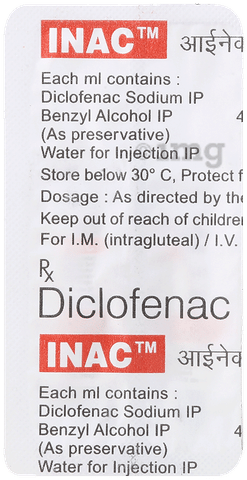 Inac 25mg Injection image