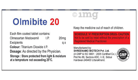 Olmibite 20 Tablet image Olmibite 20 Tablet image